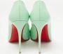 Christian Louboutin Pre-owned Leather heels Green Dames - Thumbnail 5