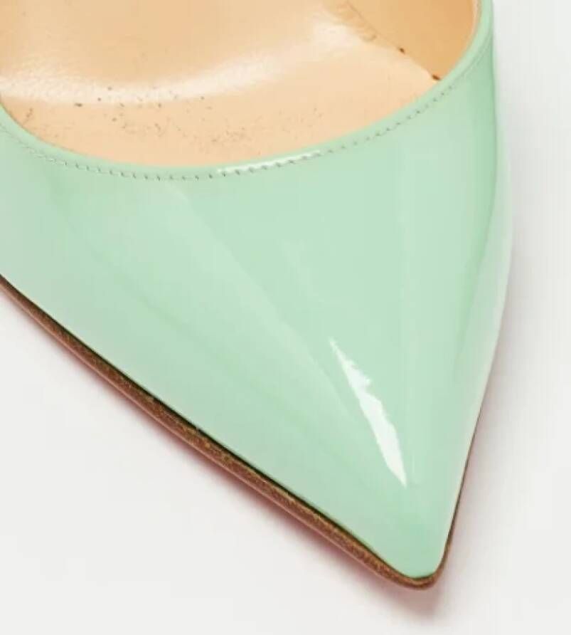 Christian Louboutin Pre-owned Leather heels Green Dames