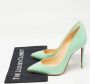 Christian Louboutin Pre-owned Leather heels Green Dames - Thumbnail 9