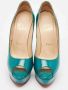 Christian Louboutin Pre-owned Leather heels Green Dames - Thumbnail 2