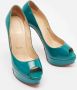 Christian Louboutin Pre-owned Leather heels Green Dames - Thumbnail 3