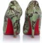 Christian Louboutin Pre-owned Leather heels Green Dames - Thumbnail 3