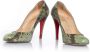 Christian Louboutin Pre-owned Leather heels Green Dames - Thumbnail 6