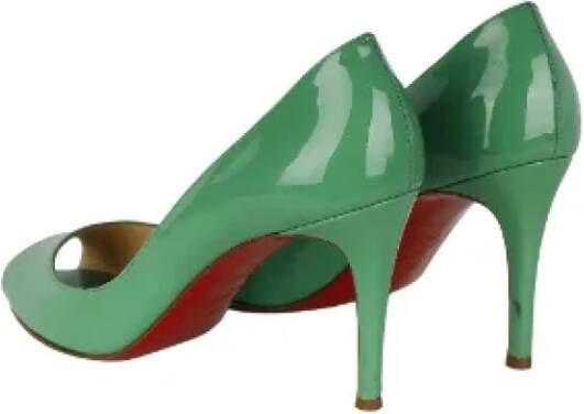 Christian Louboutin Pre-owned Leather heels Green Dames