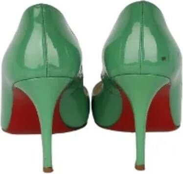 Christian Louboutin Pre-owned Leather heels Green Dames