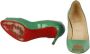 Christian Louboutin Pre-owned Leather heels Green Dames - Thumbnail 7