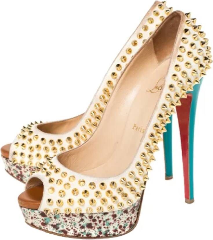 Christian Louboutin Pre-owned Leather heels Multicolor Dames