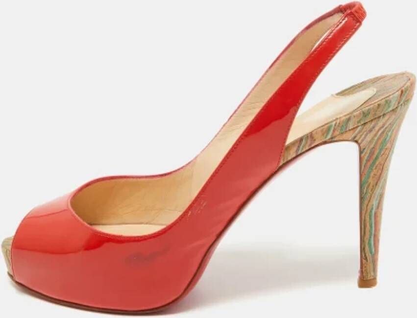 Christian Louboutin Pre-owned Leather heels Multicolor Dames