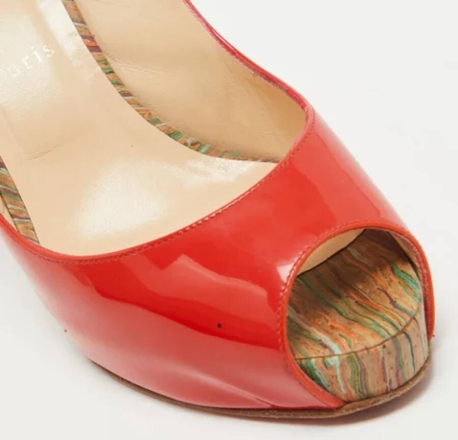 Christian Louboutin Pre-owned Leather heels Multicolor Dames