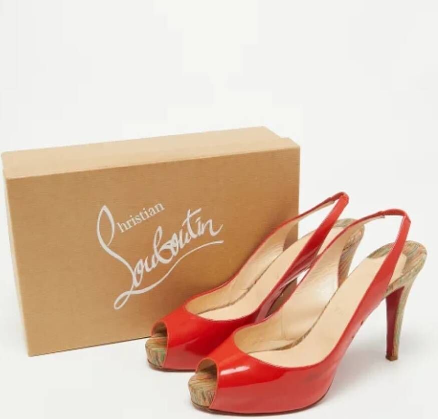 Christian Louboutin Pre-owned Leather heels Multicolor Dames