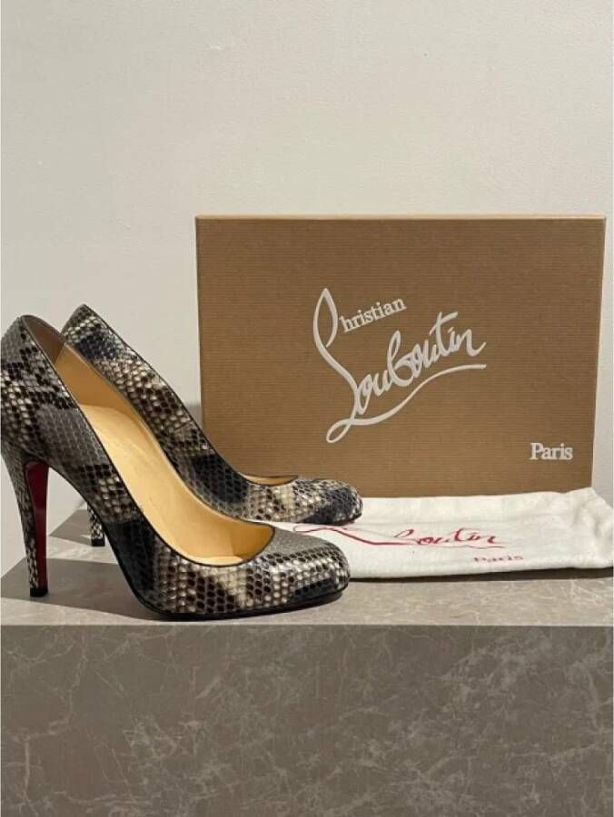 Christian Louboutin Pre-owned Leather heels Multicolor Dames