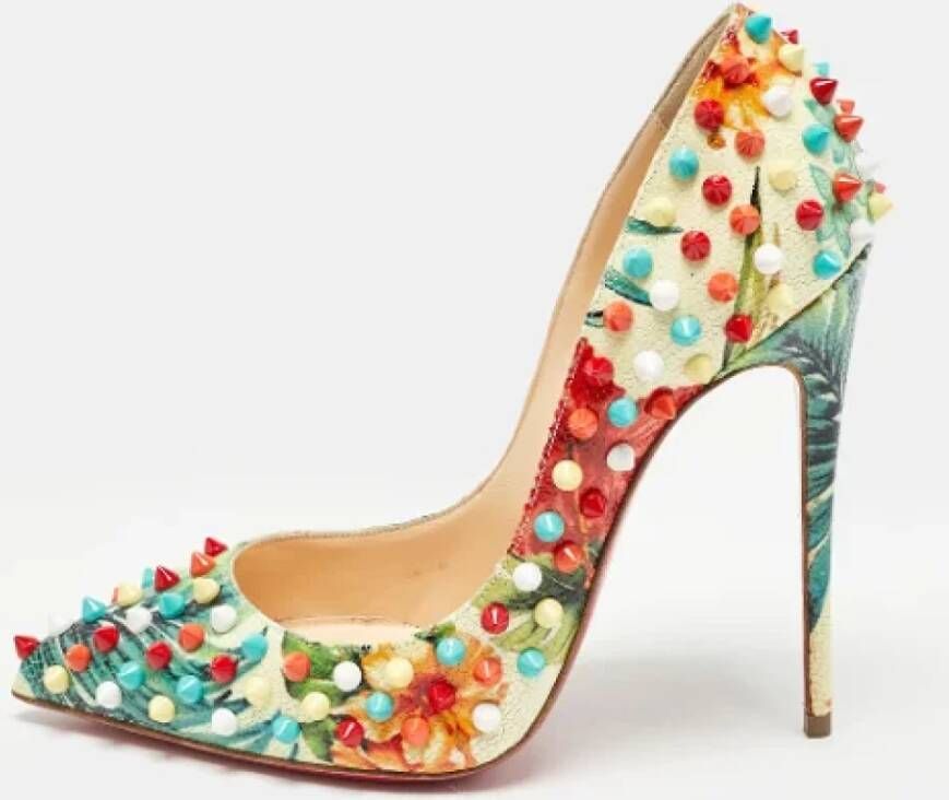 Christian Louboutin Pre-owned Leather heels Multicolor Dames