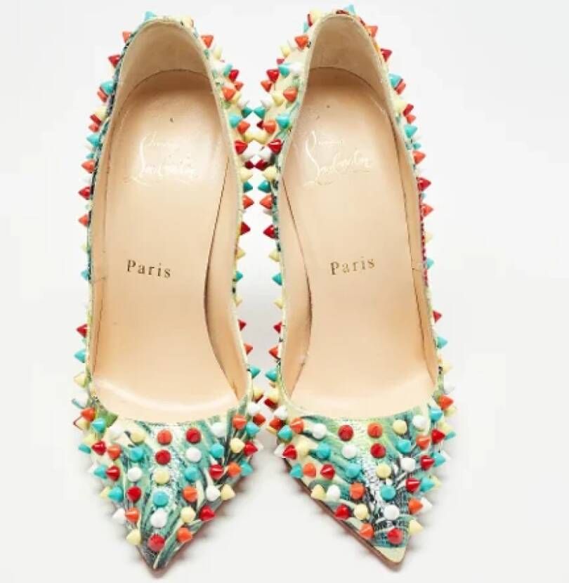 Christian Louboutin Pre-owned Leather heels Multicolor Dames