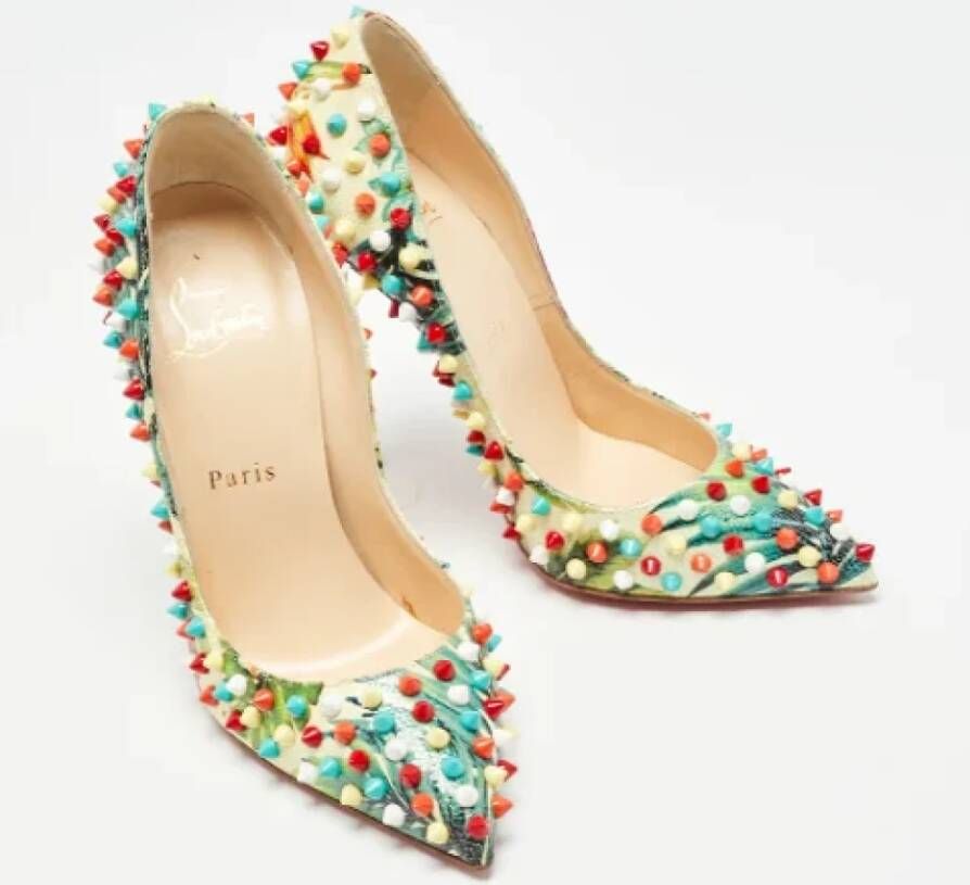 Christian Louboutin Pre-owned Leather heels Multicolor Dames