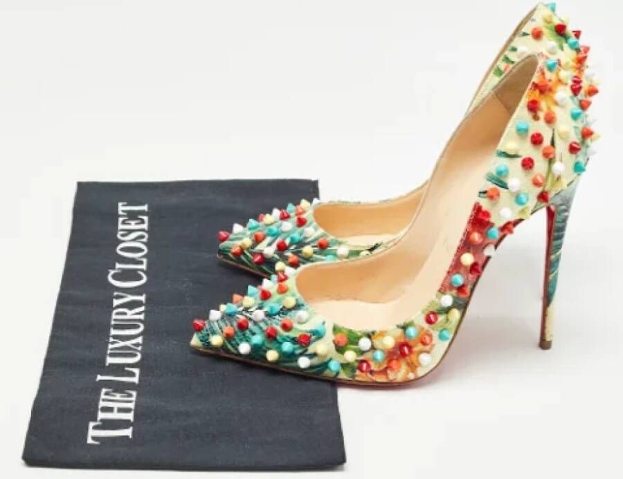 Christian Louboutin Pre-owned Leather heels Multicolor Dames