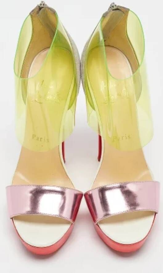 Christian Louboutin Pre-owned Leather heels Multicolor Dames