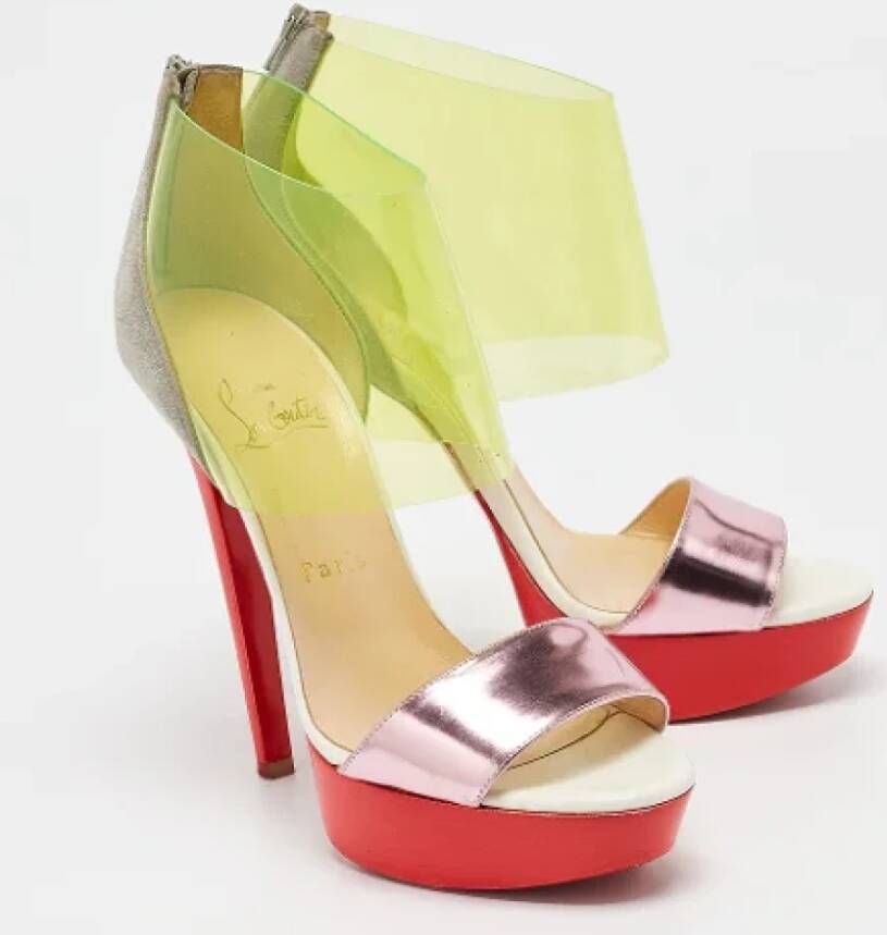 Christian Louboutin Pre-owned Leather heels Multicolor Dames