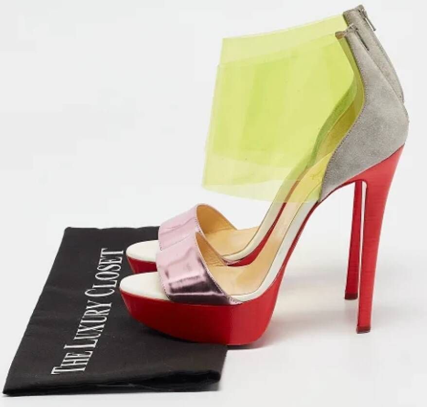 Christian Louboutin Pre-owned Leather heels Multicolor Dames