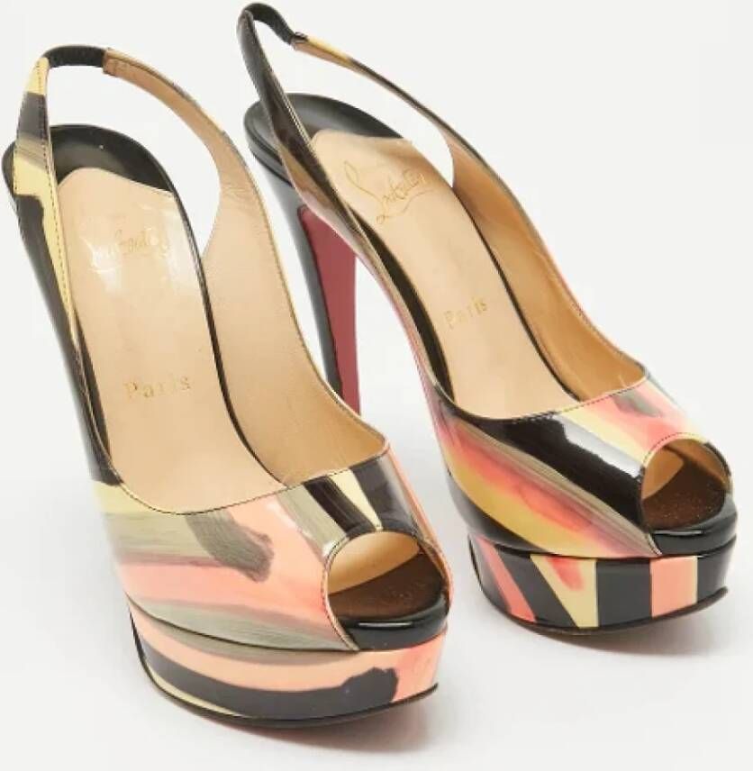 Christian Louboutin Pre-owned Leather heels Multicolor Dames