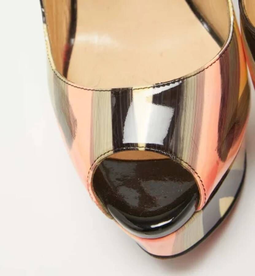 Christian Louboutin Pre-owned Leather heels Multicolor Dames