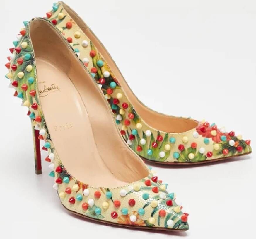 Christian Louboutin Pre-owned Leather heels Multicolor Dames