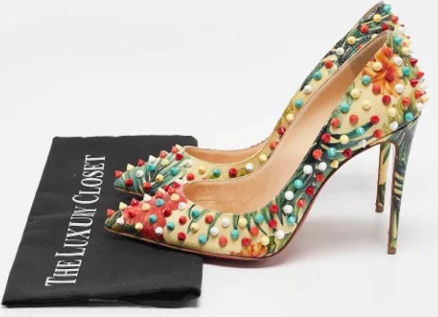 Christian Louboutin Pre-owned Leather heels Multicolor Dames