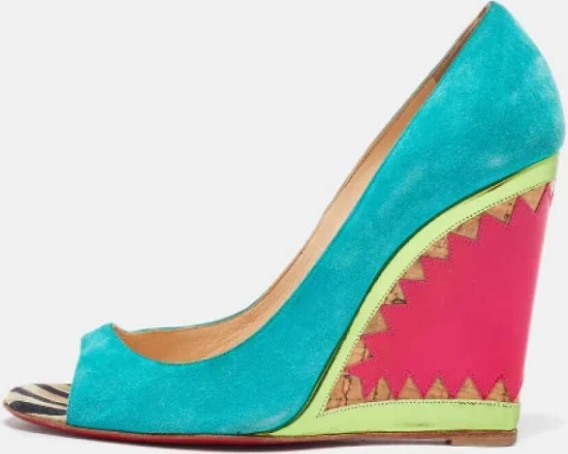 Christian Louboutin Pre-owned Leather heels Multicolor Dames