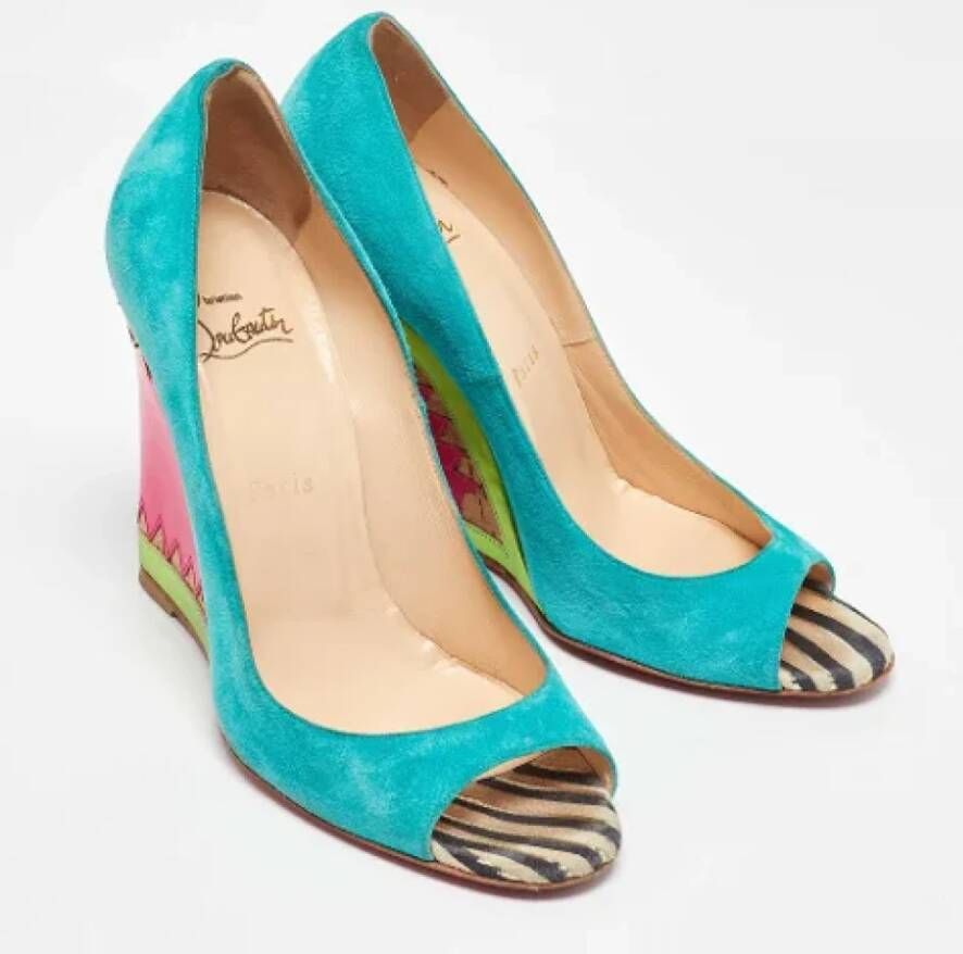 Christian Louboutin Pre-owned Leather heels Multicolor Dames