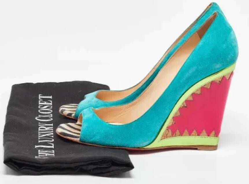 Christian Louboutin Pre-owned Leather heels Multicolor Dames