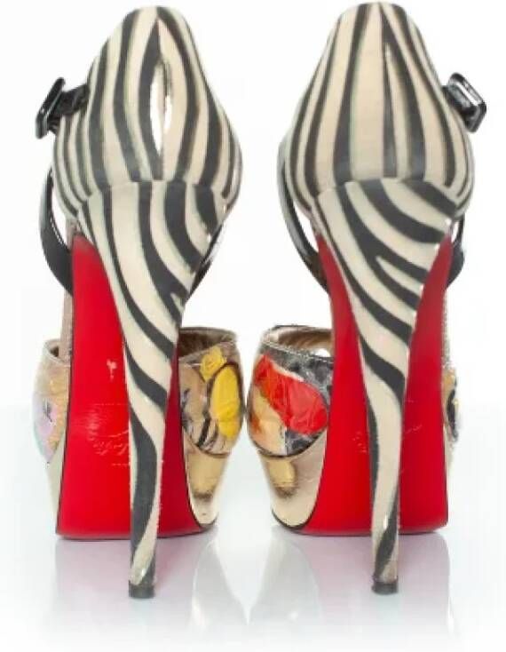 Christian Louboutin Pre-owned Leather heels Multicolor Dames