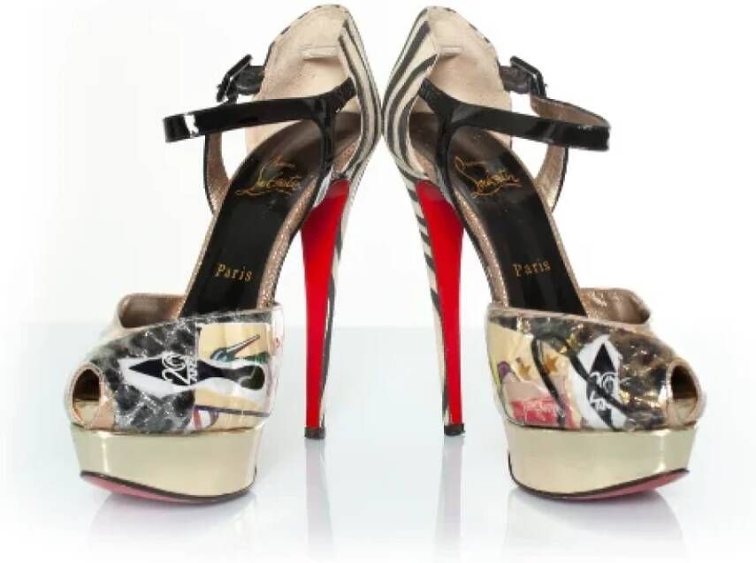 Christian Louboutin Pre-owned Leather heels Multicolor Dames