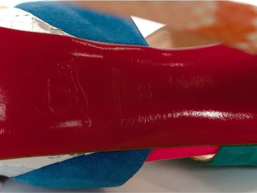 Christian Louboutin Pre-owned Leather heels Multicolor Dames