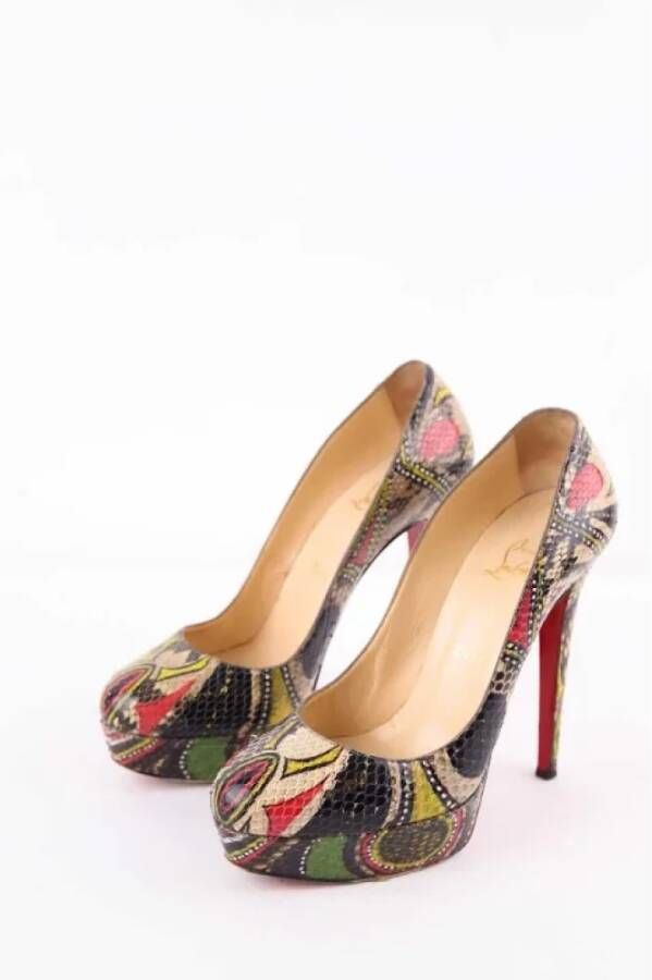 Christian Louboutin Pre-owned Leather heels Multicolor Dames