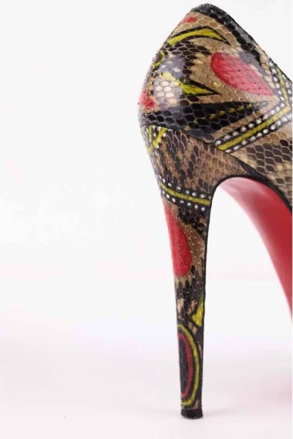 Christian Louboutin Pre-owned Leather heels Multicolor Dames