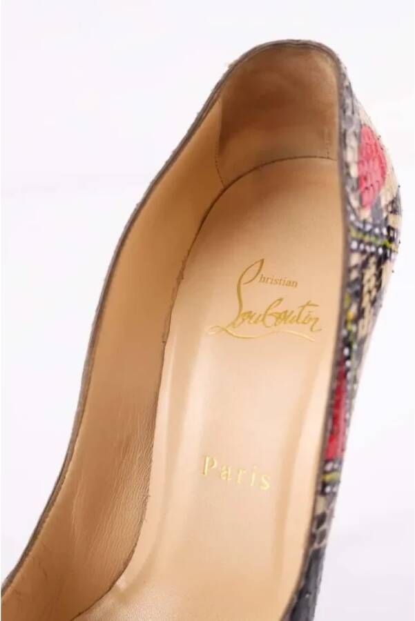 Christian Louboutin Pre-owned Leather heels Multicolor Dames