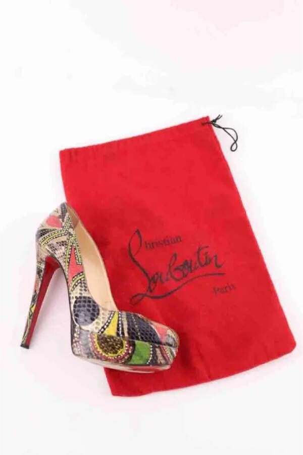 Christian Louboutin Pre-owned Leather heels Multicolor Dames