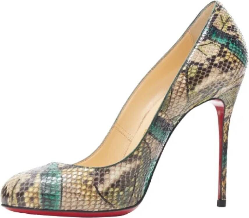 Christian Louboutin Pre-owned Leather heels Multicolor Dames