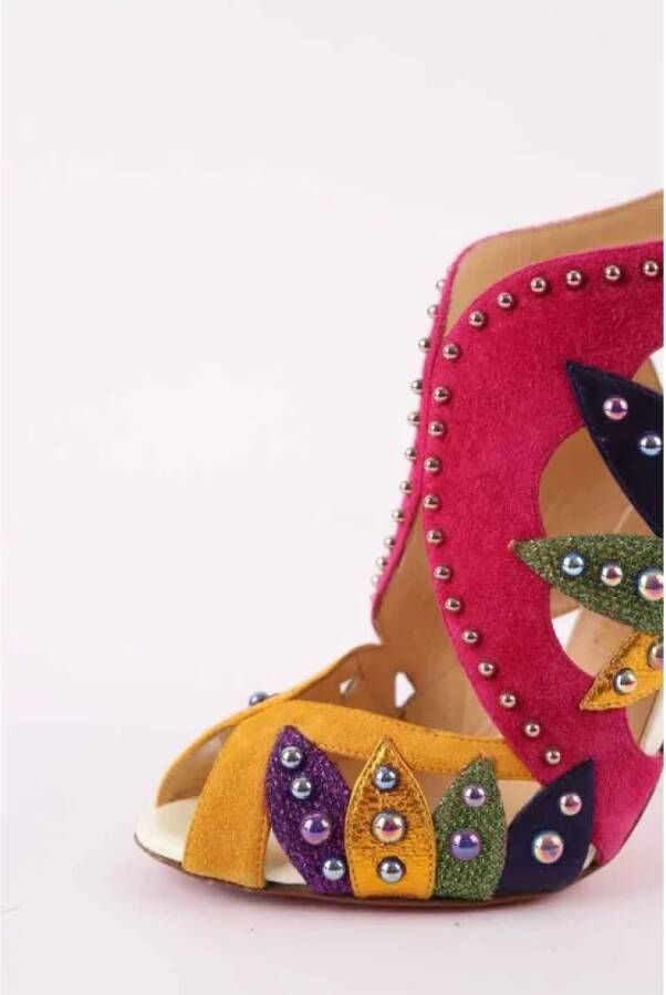 Christian Louboutin Pre-owned Leather heels Multicolor Dames