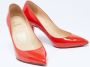 Christian Louboutin Pre-owned Leather heels Orange Dames - Thumbnail 4