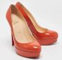 Christian Louboutin Pre-owned Leather heels Orange Dames - Thumbnail 3