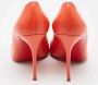 Christian Louboutin Pre-owned Leather heels Orange Dames - Thumbnail 3