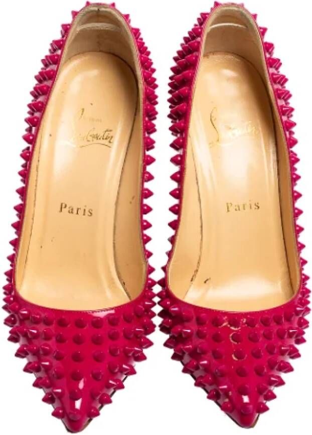 Christian Louboutin Pre-owned Leather heels Pink Dames