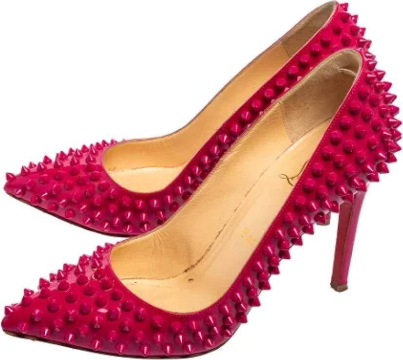 Christian Louboutin Pre-owned Leather heels Pink Dames