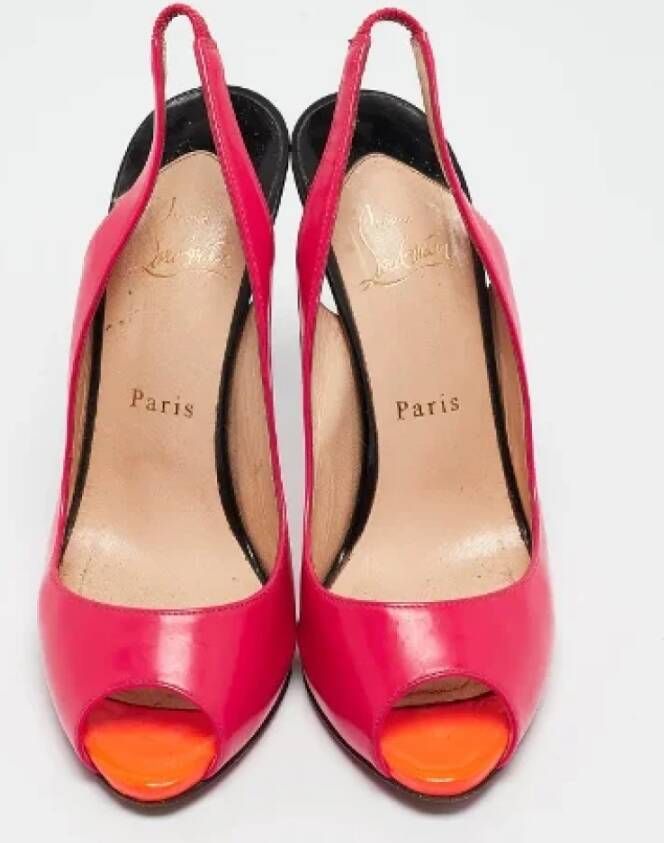 Christian Louboutin Pre-owned Leather heels Pink Dames