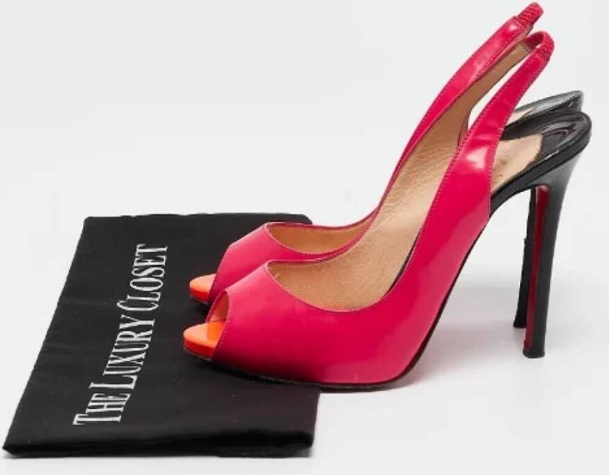 Christian Louboutin Pre-owned Leather heels Pink Dames