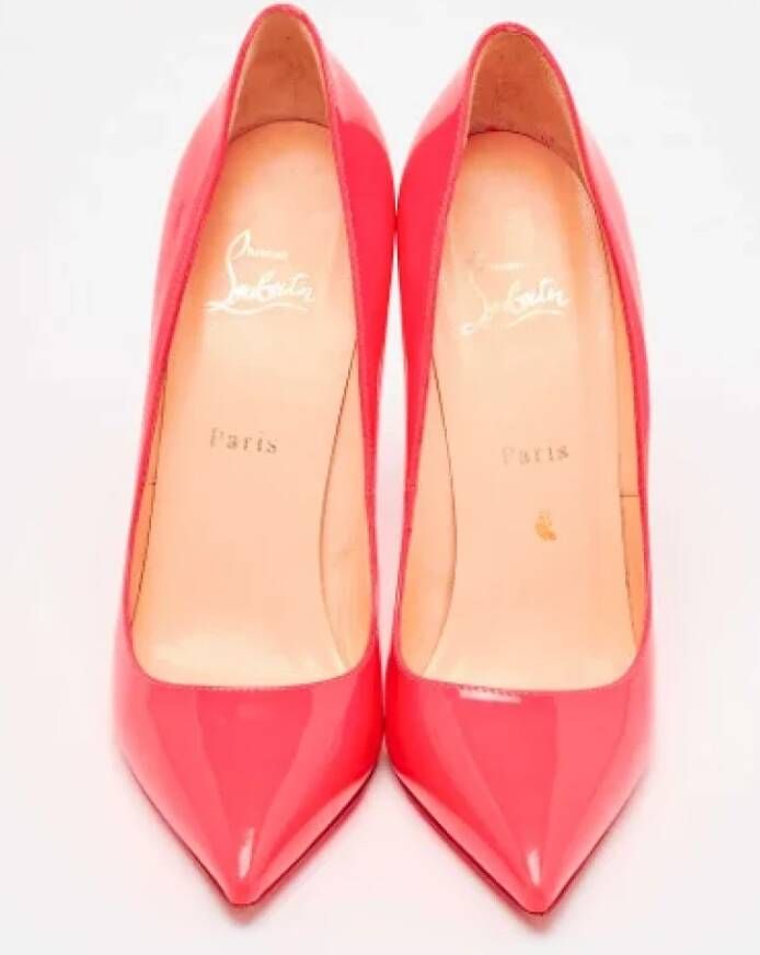 Christian Louboutin Pre-owned Leather heels Pink Dames