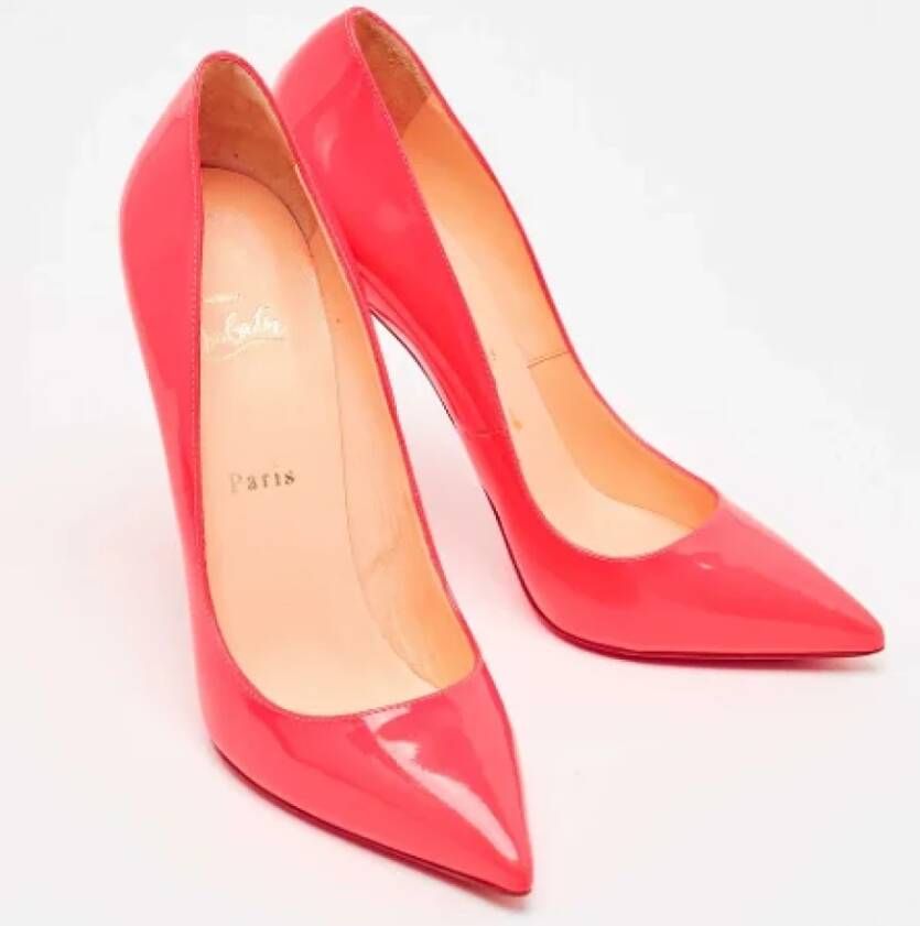 Christian Louboutin Pre-owned Leather heels Pink Dames