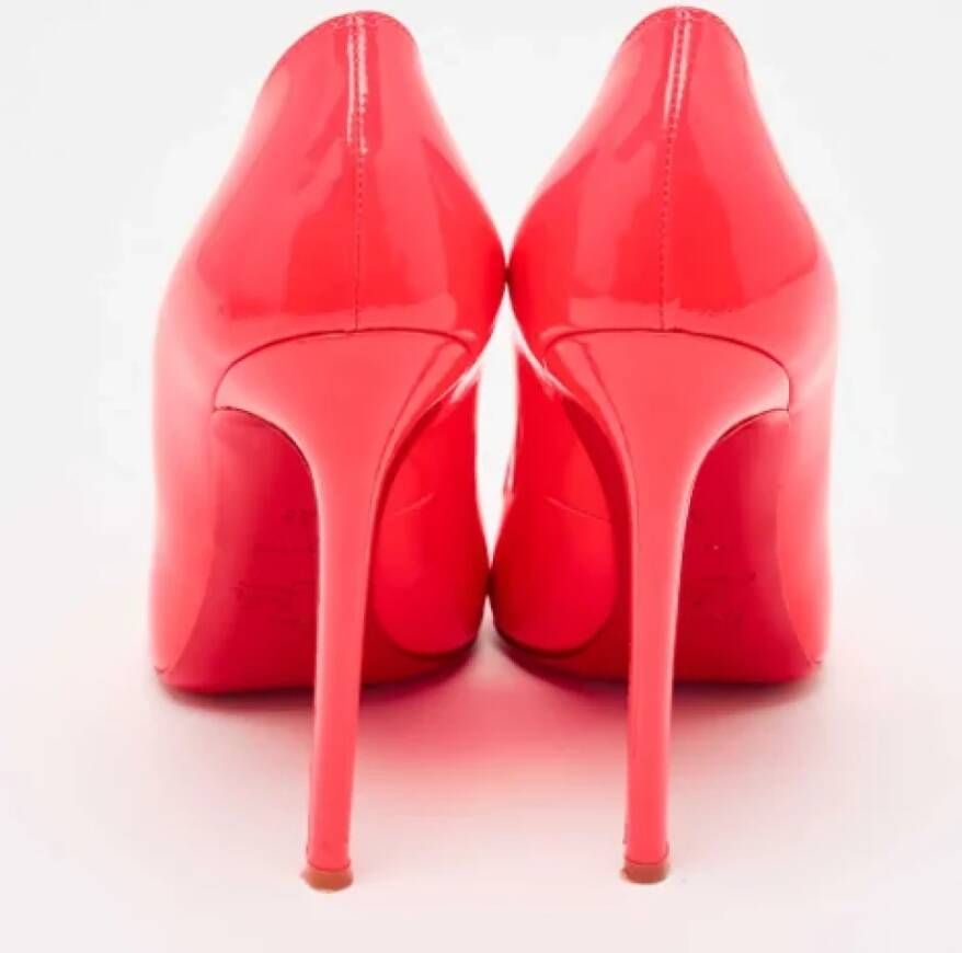 Christian Louboutin Pre-owned Leather heels Pink Dames