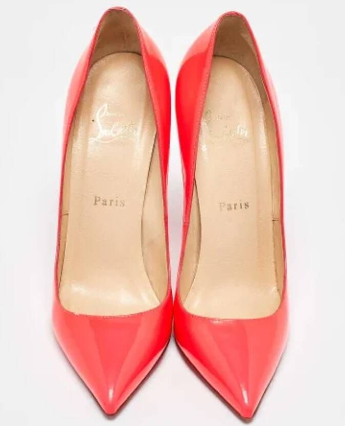 Christian Louboutin Pre-owned Leather heels Pink Dames