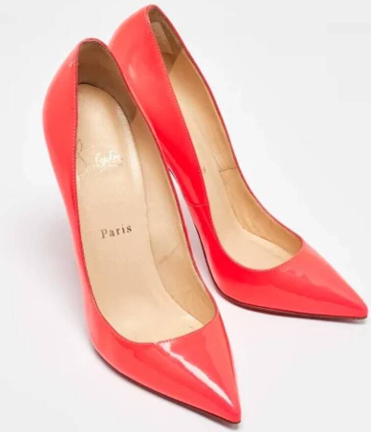 Christian Louboutin Pre-owned Leather heels Pink Dames